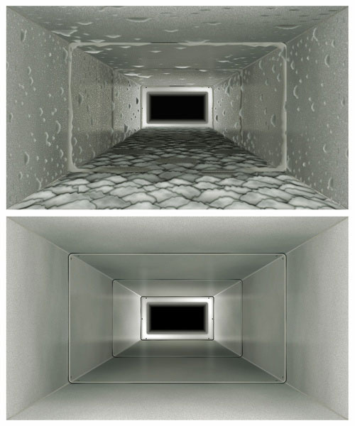 Air Ducts Before & After Cleaning