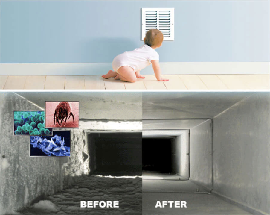 Before & After Air Duct Cleaning