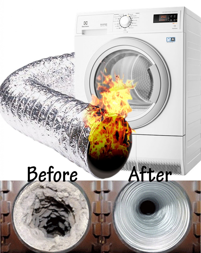 Dryer Duct Vent Before & After