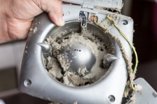 dryer vent fan cleaning